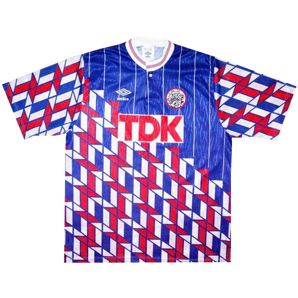 Authentic Camiseta Ajax 2ª Retro 1990 1991 Azul